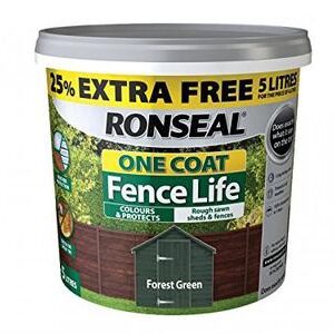 Ronseal One Coat Fence Life in Forest Green