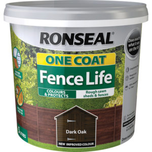 Ronseal One Coat Fence Life in Dark Oak