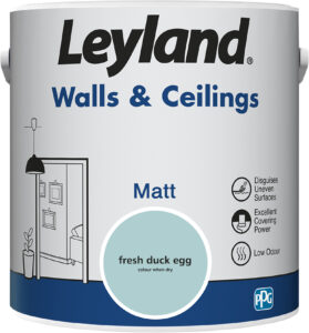Leyland Matt Walls Ceilings fresh duck egg 2.5L